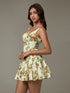 'Leocadia' Floral Pleated Mini Dress - Celes Fashion
